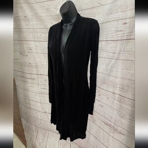 [Splash]  Elegant Black Long Sleeve Cardigan Size Medium